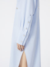 Charger l&#39;image dans la galerie, MaxMara Robe Chemise avec Écharpe Ciel
