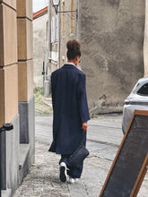 Charger l&#39;image dans la galerie, Long Manteau Bleu Marine MARGAUX LONNBERG
