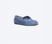 Charger l'image dans la galerie, POSA Mocassin Boat Loafer Brushed en Denim
