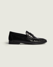 Charger l'image dans la galerie, POSA Penny Loafer Wrinkle - Cuir Brillant Noir
