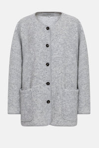 AME Hannah Wooly Oversized Jacket | Light Grey