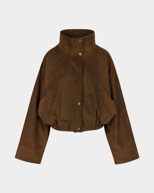 RHUNE Veste Jessy Daim - Dark Brown