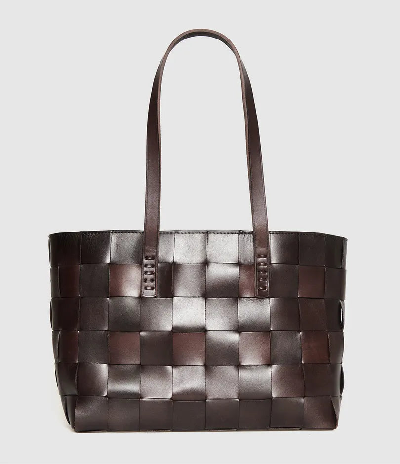 DRAGON DIFFUSION Sac en Cuir Japan Tote Brown