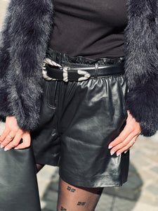 IRO Ceinture  en Cuir Noir