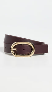 ANINE BING Ceinture Signature Link Bordeaux