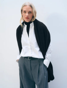 WHITE+WARREN Echarpe Cachemire Noir