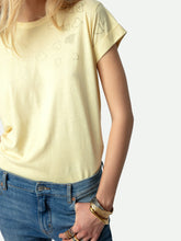 Charger l&#39;image dans la galerie, T-Shirt Anya Strass Jaune ZADIG&amp;VOLTAIRE
