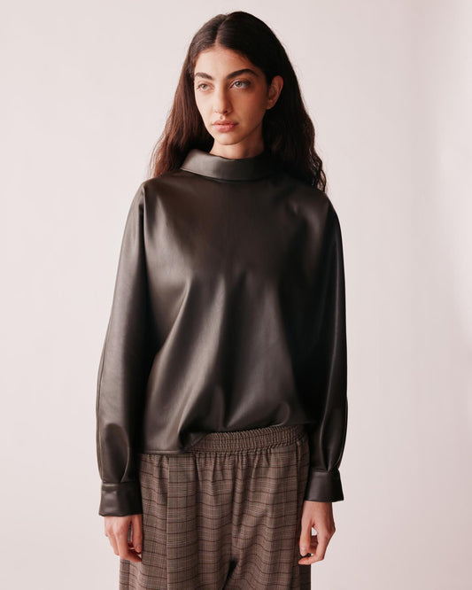 JOHNY Top en Cuir Vegan Stella