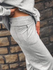 ODILE & GASTON Pantalon Souple Gris Chiné