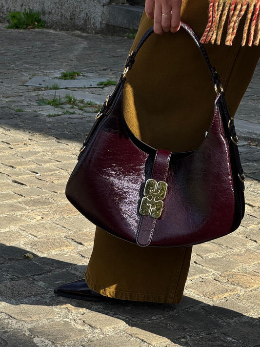 GANNI Sac Kat Small Deep Shine Demitasse