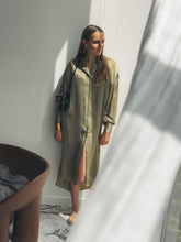 Charger l'image dans la galerie, IRO Robe Chemise en Soir Khaki Brown
