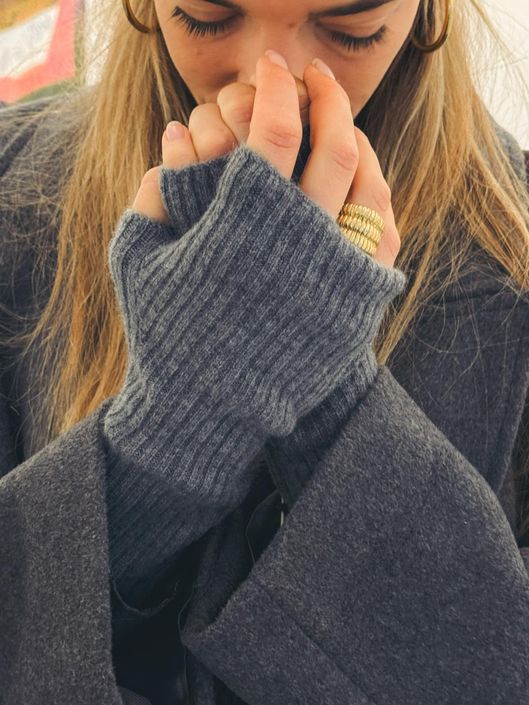 KUJTEN Mitaines Knokke Gris Flanelle