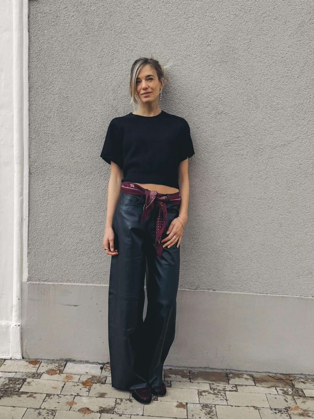 HAIKURE Pantalon Bethany en Cuir