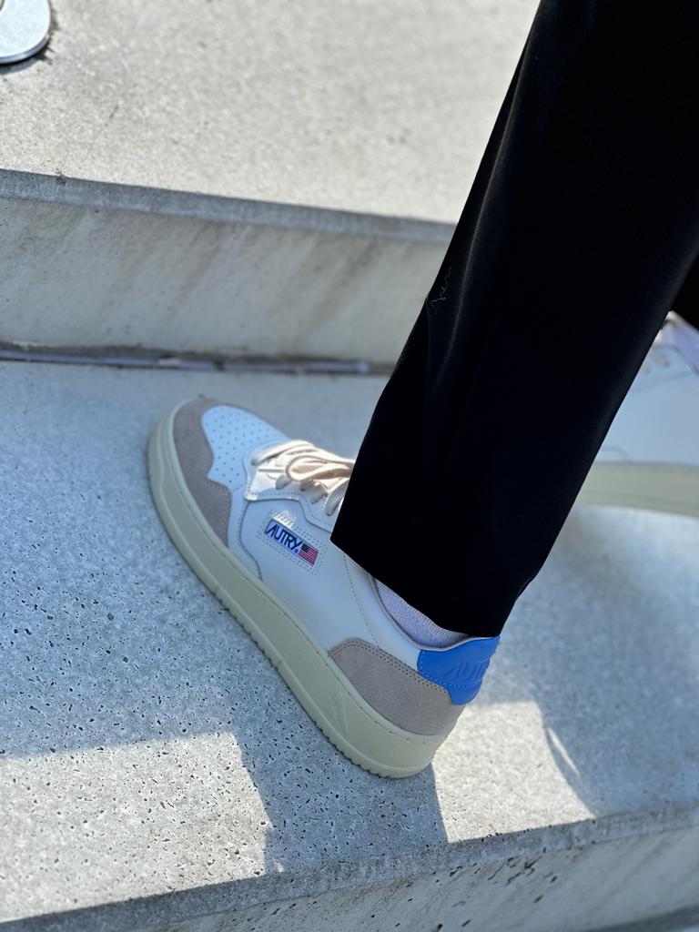 Baskets Medalist Low Cuir Suédé Blanc Vista AUTRY