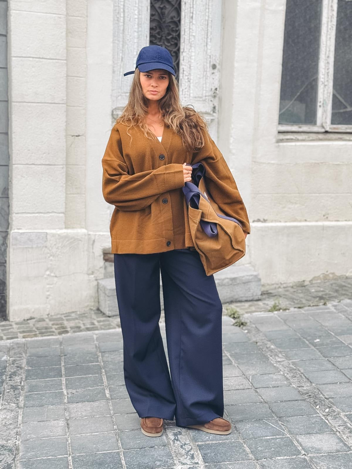 NINE IN THE MORNING Pantalon Marine – vue 2