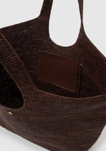 Charger l'image dans la galerie, ANINE BING Lili Tote Raffia Dark Brown
