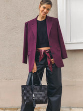 Charger l&#39;image dans la galerie, DRAGON DIFFUSION Sac en Cuir Japan Tote Black
