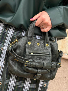 JÉRÔME DREYFUSS Sac Billy Cuir Nano Bubble Sapin