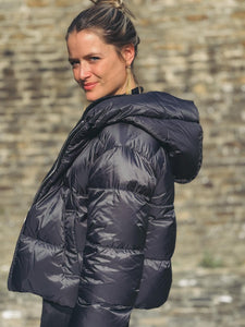 MaxMara Doudoune Courte Réversible Rembourrée en Alpaga et Laine