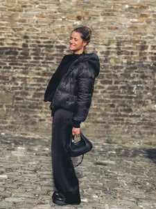 MaxMara Doudoune Courte Réversible Rembourrée en Alpaga et Laine