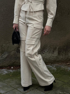 IRO Pantalon Cargo Polina Beige