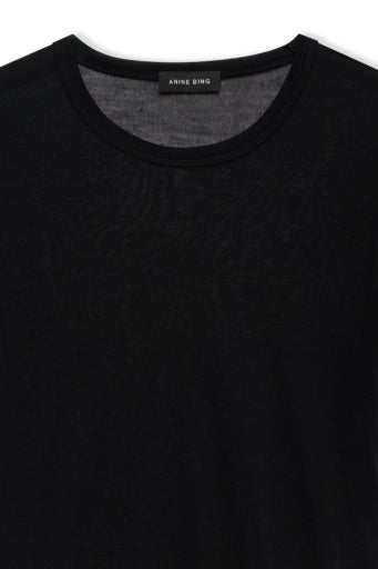ANINE BING Sylvie Tee - Black detail