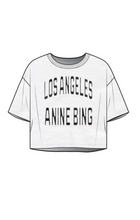 Charger l'image dans la galerie, ANINE BING Johnny Cropped Tee - Cream
