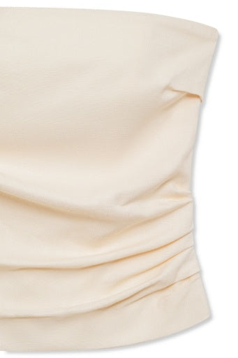ANINE BING Tyla Top - Cream detail