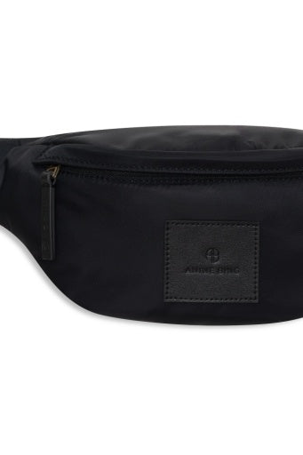 ANINE BING Leon Small Waist Bag Nylon - Black open