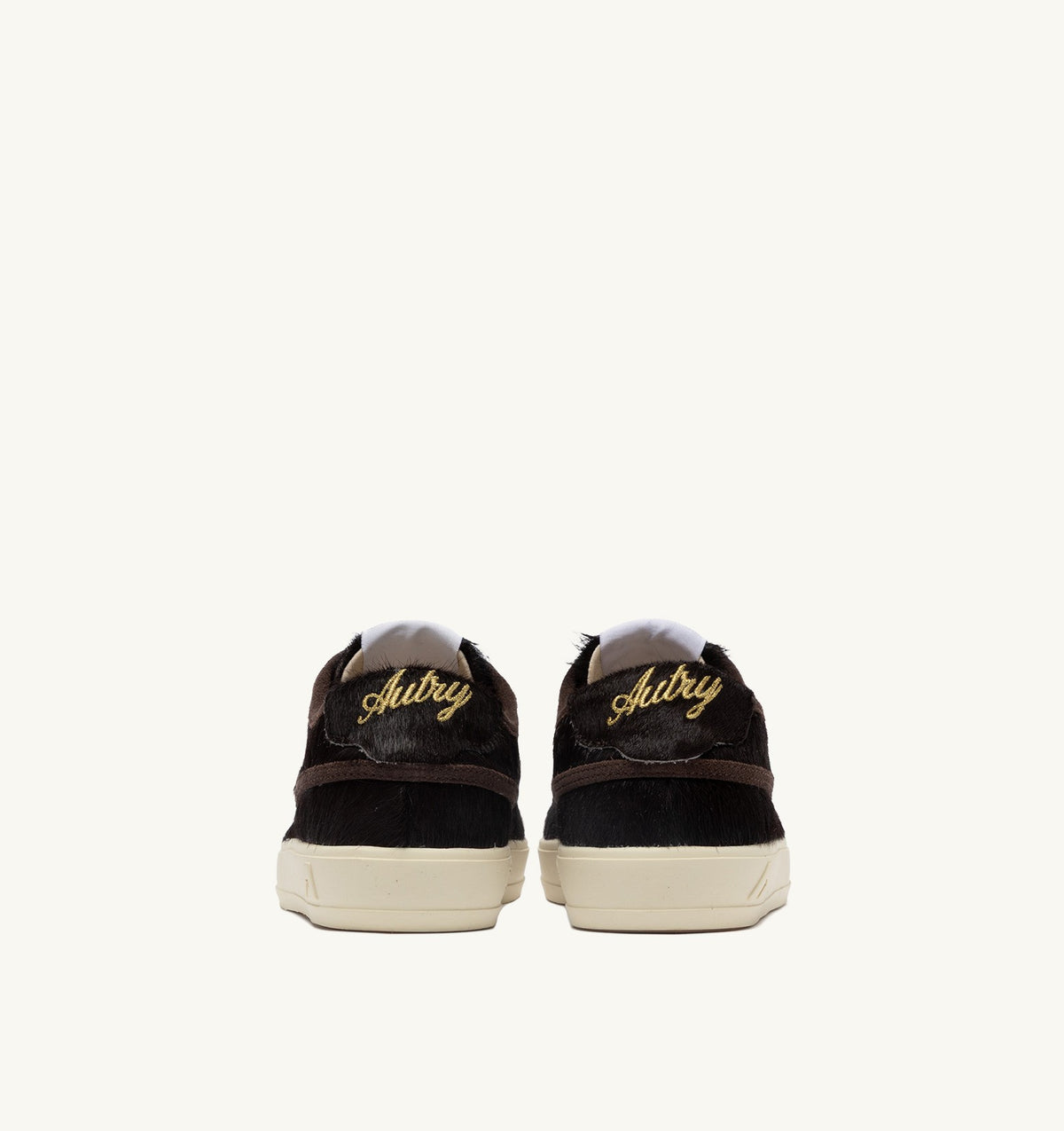 AUTRY Baskets Windscape Low effet poney marron, détail