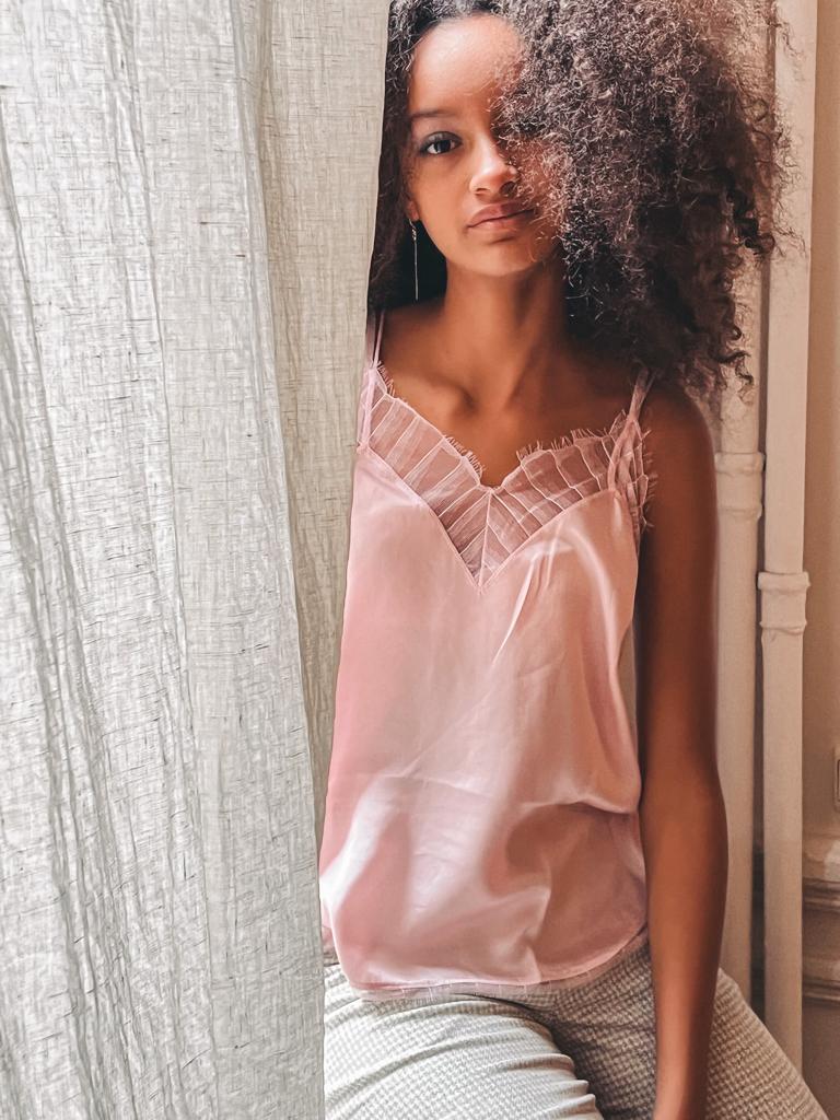 Top Berwyn Iro rose poudré
