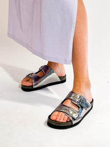 Zadig&Voltaire Sandales Vintage Metal Silver